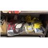 Image 2 : SHELF OF ASSORTED GOODS INCLUDING: FALL PROTECTION, ASSORTED TOOLS & MORE