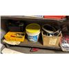 Image 3 : SHELF OF ASSORTED GOODS INCLUDING: FALL PROTECTION, ASSORTED TOOLS & MORE