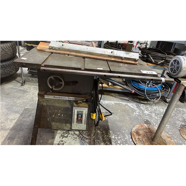 VINTAGE ROCKWELL BEAVER TABLE SAW