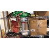 Image 3 : RACK OF ASSORTED CHRISTMAS DECORATIONS, SERVING PLATES, BLANKET HOODIES, WALL DECOR & MORE