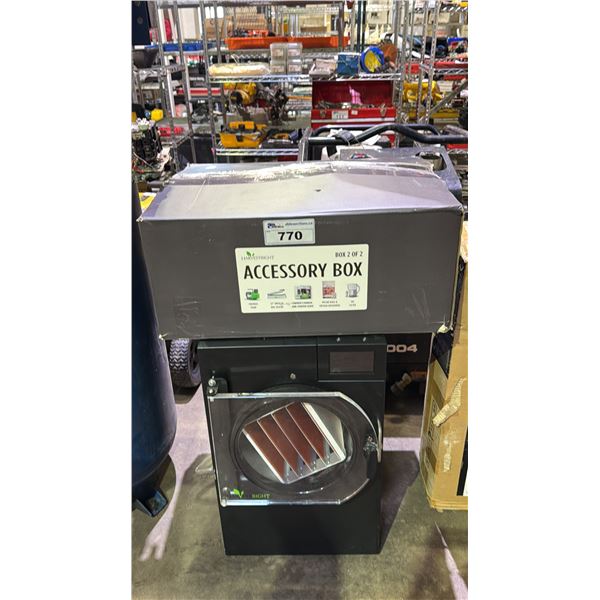 HARVEST RIGHT SMALL BLACK FREEZE DRYER & ACCESSORY BOX - *MAY BE MISSING PARTS OR PIECES/WORKING