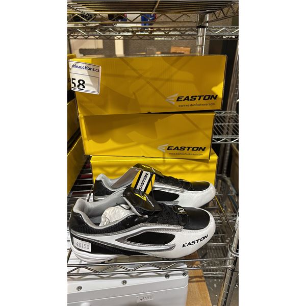 (3) *NEW* PAIRS OF LADIES EASTON DIAMOND LO WFII BASEBALL CLEATS: SIZE 10