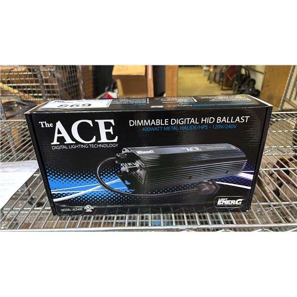 *NEW IN BOX* THE ACE DIMMABLE DIGITAL HID BALLAST: 400W METAL HALLIDE/HPS - 120V/240V