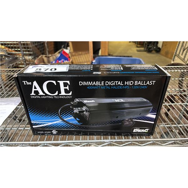 *NEW IN BOX* THE ACE DIMMABLE DIGITAL HID BALLAST: 400W METAL HALLIDE/HPS - 120V/240V