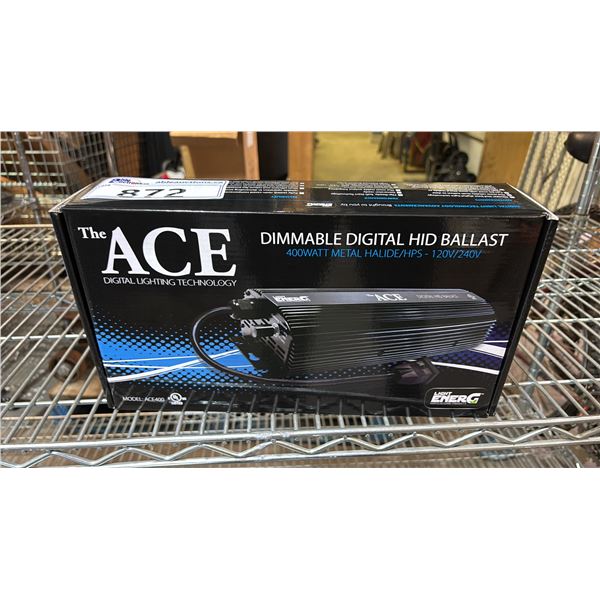 *NEW IN BOX* THE ACE DIMMABLE DIGITAL HID BALLAST: 400W METAL HALLIDE/HPS - 120V/240V