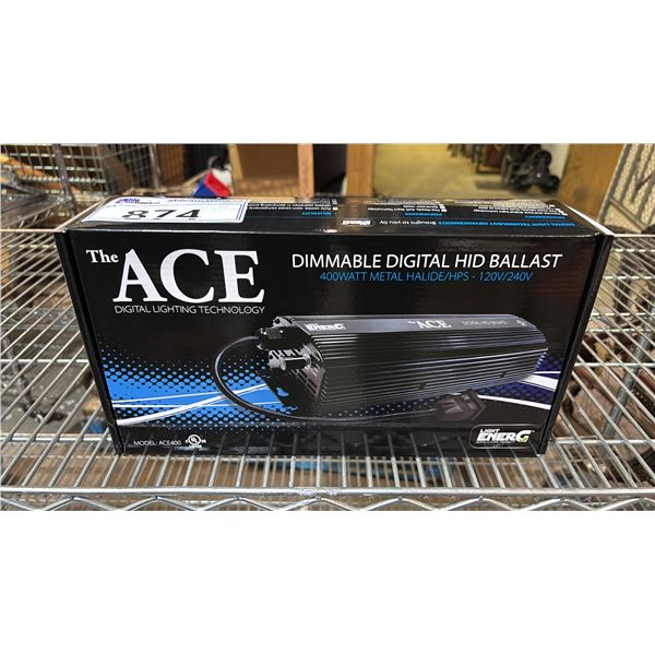 *NEW IN BOX* THE ACE DIMMABLE DIGITAL HID BALLAST: 400W METAL HALLIDE/HPS - 120V/240V