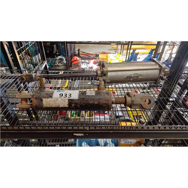 ECONOMAX HEAVY DUTY PNEUMATIC AIR CYLINDER & 3000 PSI HYDRAULIC CYLINDER