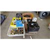 Image 1 : PALLET OF ASSORTED ITEMS: INCLUDES DRILL BITS, CASTER WHEELS, AIR TOOL COMPONENTS & MORE
