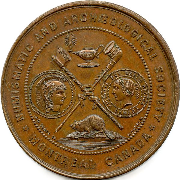 Lr. 1610 Numismatic and Archaeological Society Montreal 1870.