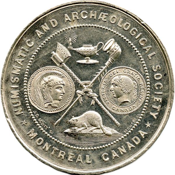 Lr. 1610 Numismatic and Archaeological Society Montreal 1870.