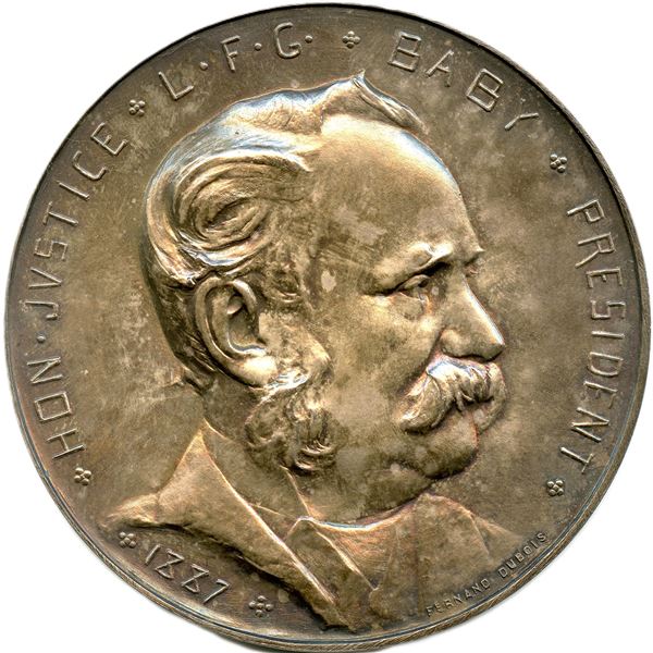 Lr. 1611 Montreal Numismatic and Antiquarian Society 25th Anniversary Justice Baby.