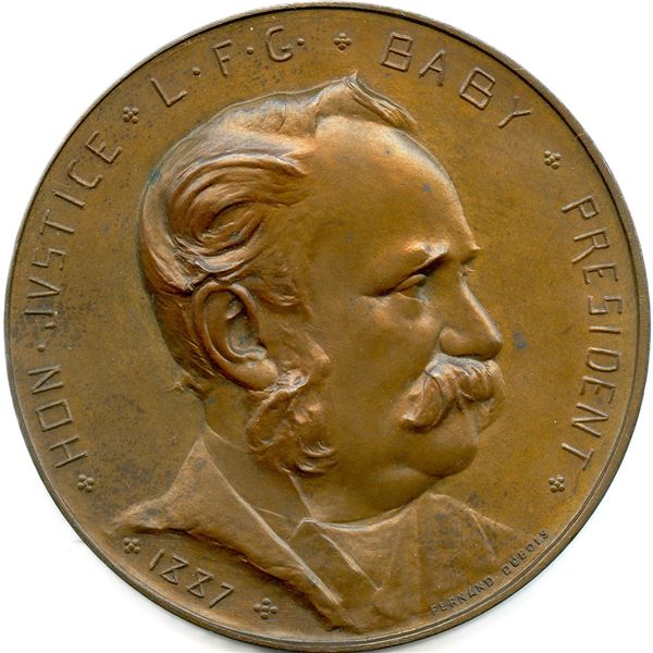 Lr. 1611 Montreal Numismatic and Antiquarian Society 25th Anniversary Justice Baby.