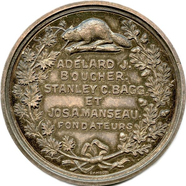 Lr. 1613 Société Numismatique de Montreal. 1887.