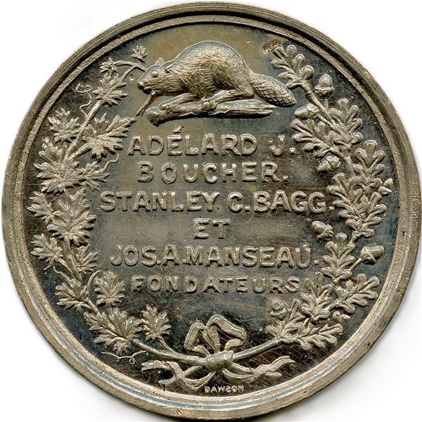 Lr. 1613 Société Numismatique de Montreal. 1887.
