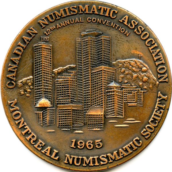 Lot of Two 1965 Canadian Numismatic Association Medals.