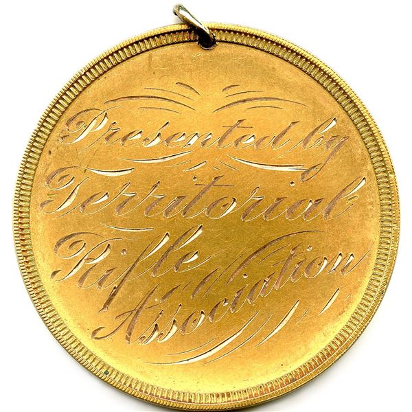 1904 Territorial Rifle Association 14K Medal.