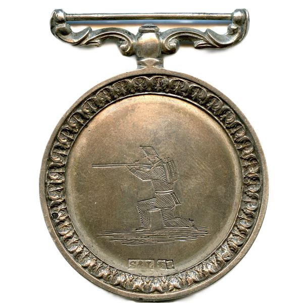 No. 1 Rifle Company Peterboro, C.W. 1864 Shooting Medal.