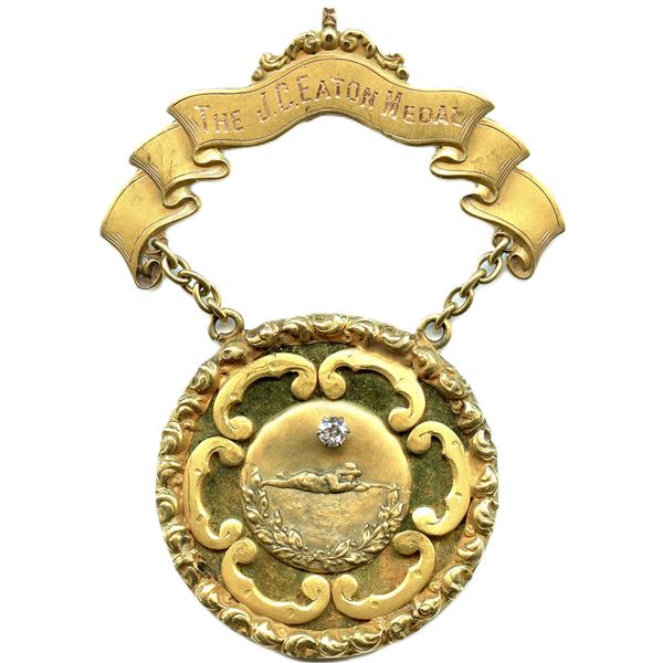 1913 M And F Competition 14K Medal.
