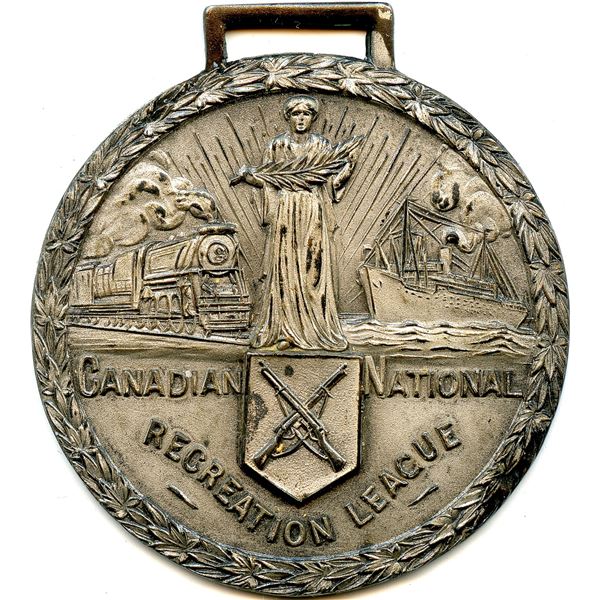 Lot of Five Canadian National Recreation League Medals.