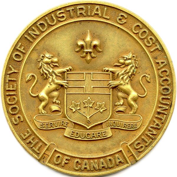 The Society Of Industrial & Cost Accountants Of Canada.