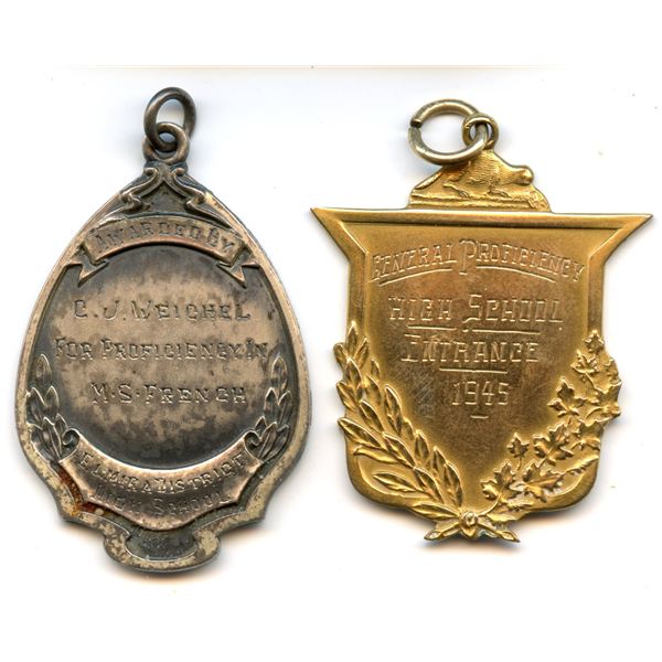 Elmira Ontario Educational Medals