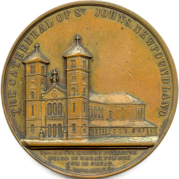 Lr. 323 The Cathedral Of St. John’s Newfoundland. 1841. Bronze.
