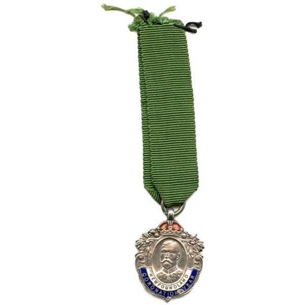 Nfld Football League Newfoundland Coronation Year Medal.