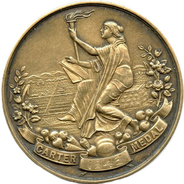 1943 Carter Medal. Gold plated silver.