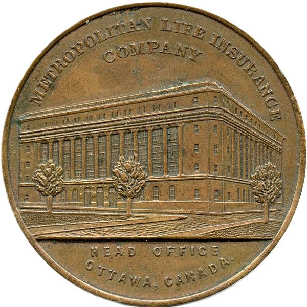Metropolitan Life Insurance Company Ottawa Medal.