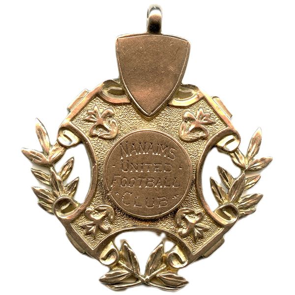 Nanaims United Football Club Nanaimo B.C. Award.