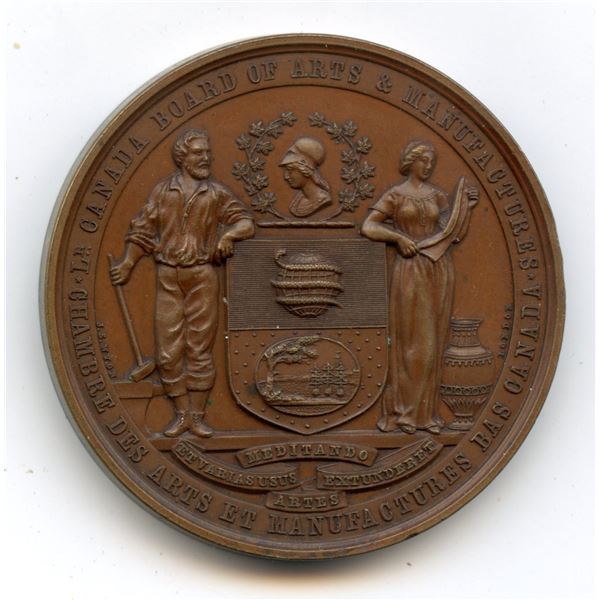 Lr. 612 — Lower Canada Board of Arts and Manufactures Exhibition Medal.