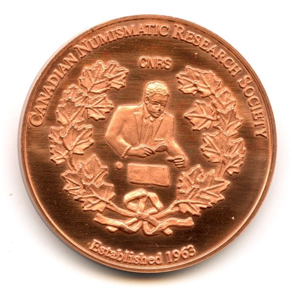 Canadian Numismatic Research Society (CNRS) Celebrating 50 Years Bronze Medal