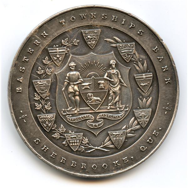 Eastern Townships Bank, Sherbrooke, Quebec Silver Medal