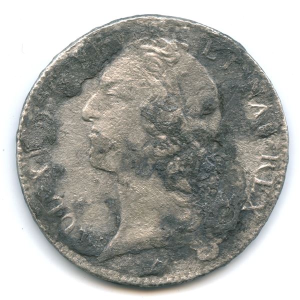 KM 512.11/Gad. #322: France 1751 ecu “K” (Bordeaux) weight: 26.01 g, Grade 3