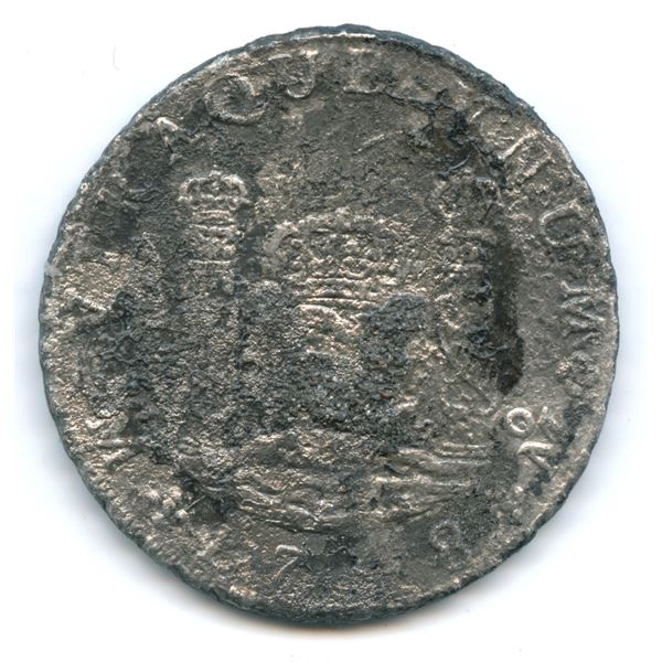 KM 104.1, Spanish colonial, 1748, 8 reale, MF, Mexico, weight 24.81 g, Grade 4