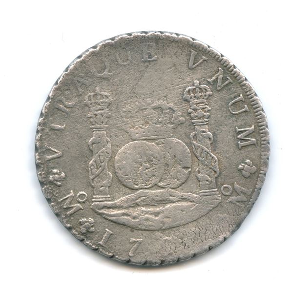 KM 104.2, Spanish colonial, 1757, 8 reale, MM, Mexico, weight 25.57 g, Grade 2