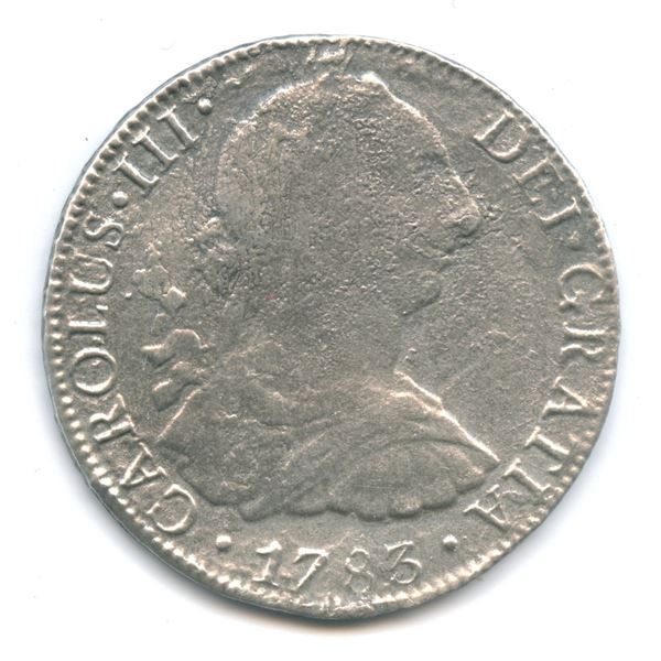 Spanish colonial, 1783, 8 reales, Mexico, 19.82g