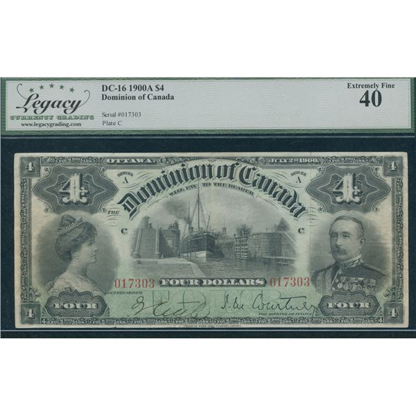 Dominion of Canada $4, 1900