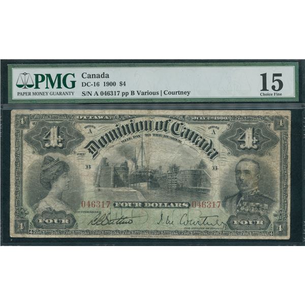 Dominion of Canada $4, 1900