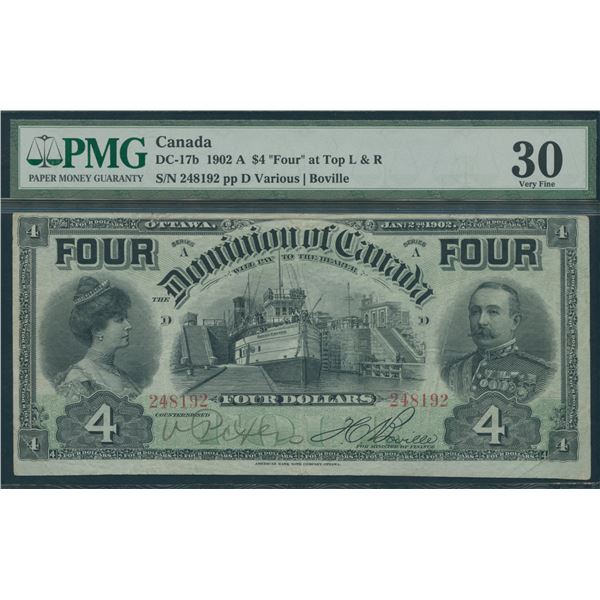 Dominion of Canada $4, 1902