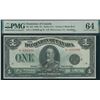 Image 1 : Dominion of Canada $1, 1923 - Black Seal