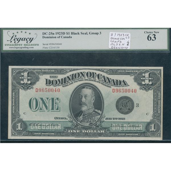 Dominion of Canada $1, 1923