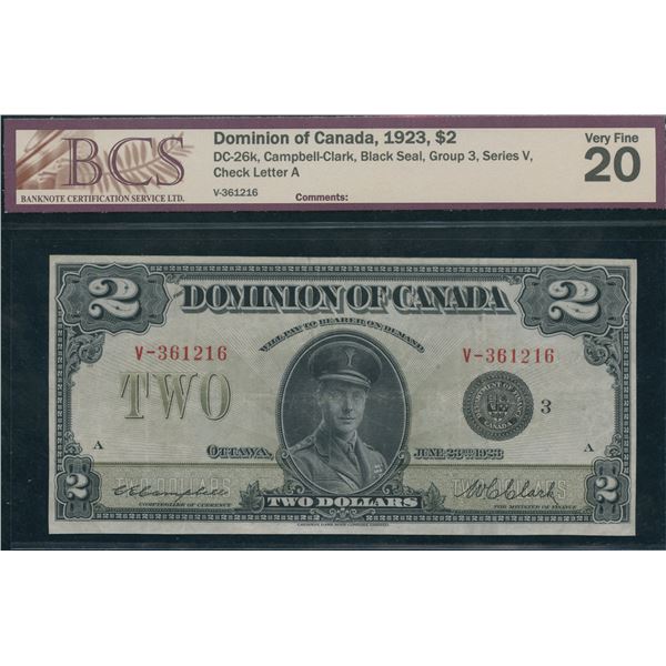 Dominion of Canada $2, 1923