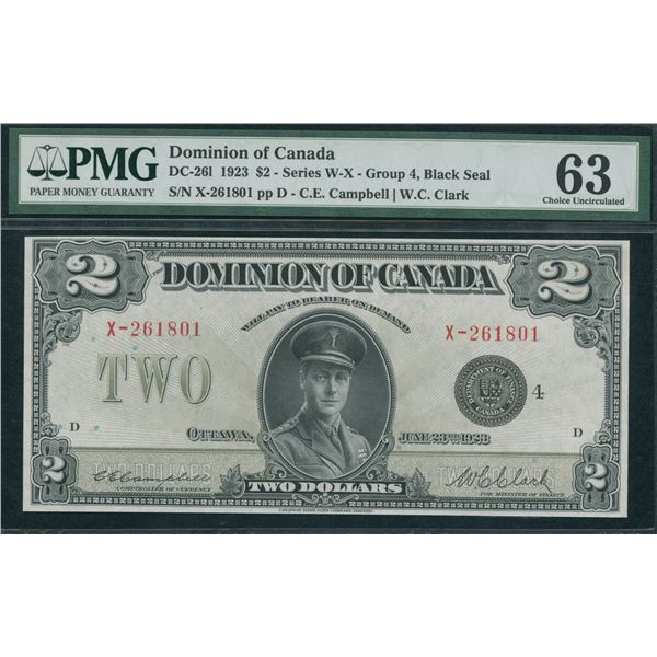 Dominion of Canada $2, 1923