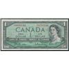 Image 1 : Bank of Canada $1, 1954 - Mismatched Serial Numbers
