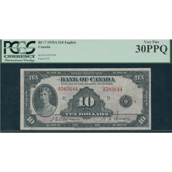 Bank of Canada $10, 1935