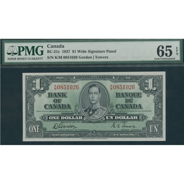 Bank of Canada $1, 1937
