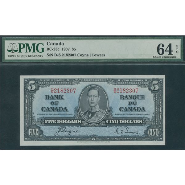 Bank of Canada $5, 1937