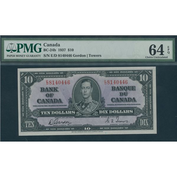 Bank of Canada $10, 1937