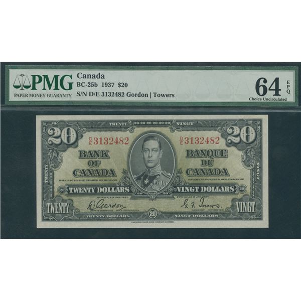 Bank of Canada $20, 1937